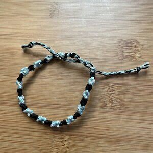 Stevie Bracelet, anklet, trendy, comfortable, tie, embroidery thread, woven, gif